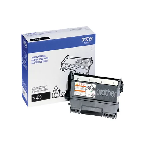 Side view of Brother TN420 toner cartridge profile