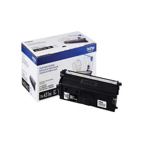 Side view of Brother TN431BK toner cartridge profile