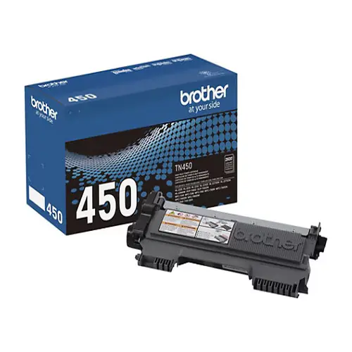 Side view of Brother TN450 toner cartridge profile
