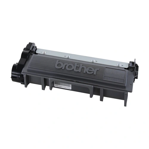 Front view of Brother TN630 black toner cartridge with product label