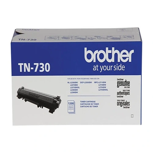 Side view of Brother TN730 toner cartridge profile