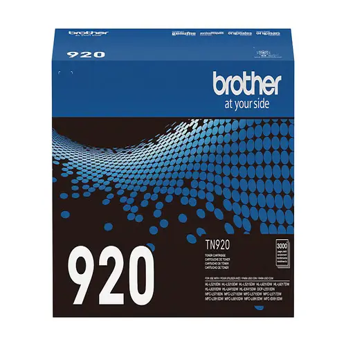 Side view of Brother TN920 toner cartridge showing cartridge profile