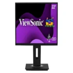 Front view of ViewSonic VG2248 ergonomic monitor with thin bezel display