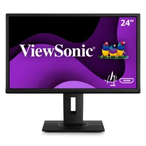 Front view of VG2440 desktop monitor with widescreen display