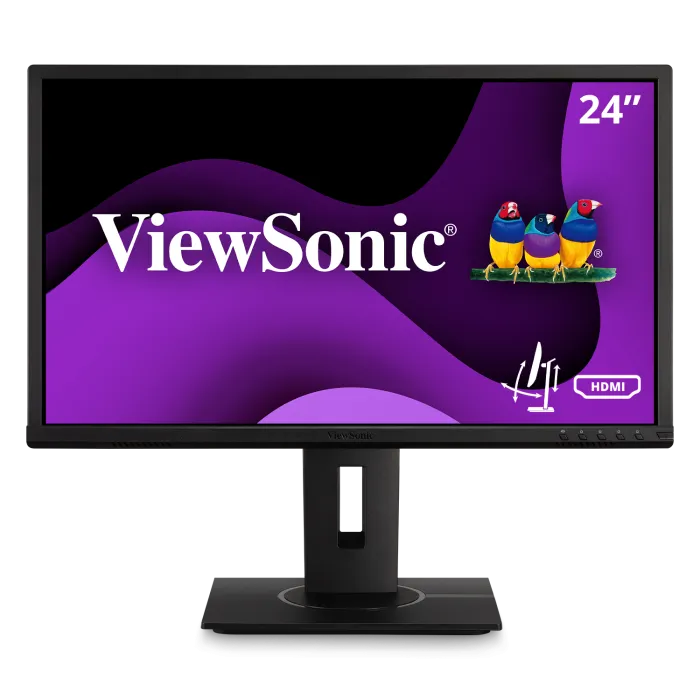 Front view of VG2440 desktop monitor with widescreen display