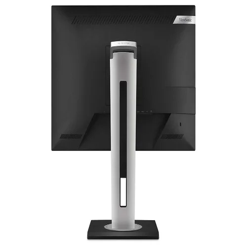 Back view of ViewSonic VG2456A monitor showing built-in dock ports and stand