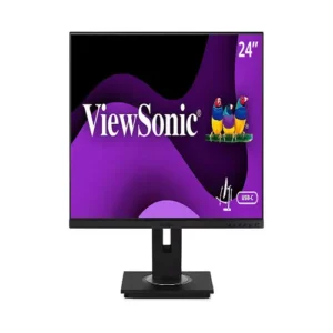 Front view of ViewSonic VG2456A docking monitor with USB-C connectivity