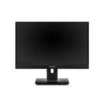 Front view of ViewSonic VG2456V monitor with built-in webcam and thin bezels