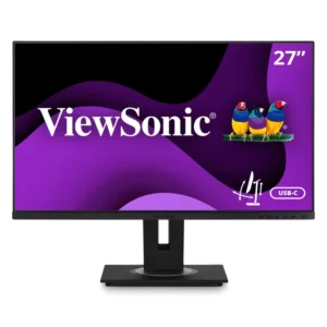 Front view of VG2755 desktop monitor with widescreen display