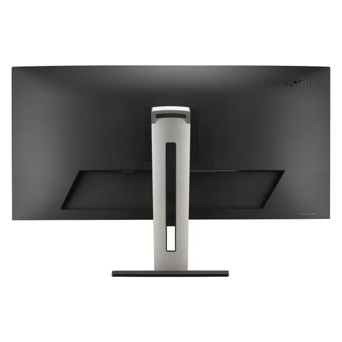 Back view of VG3456A monitor with stand and ports