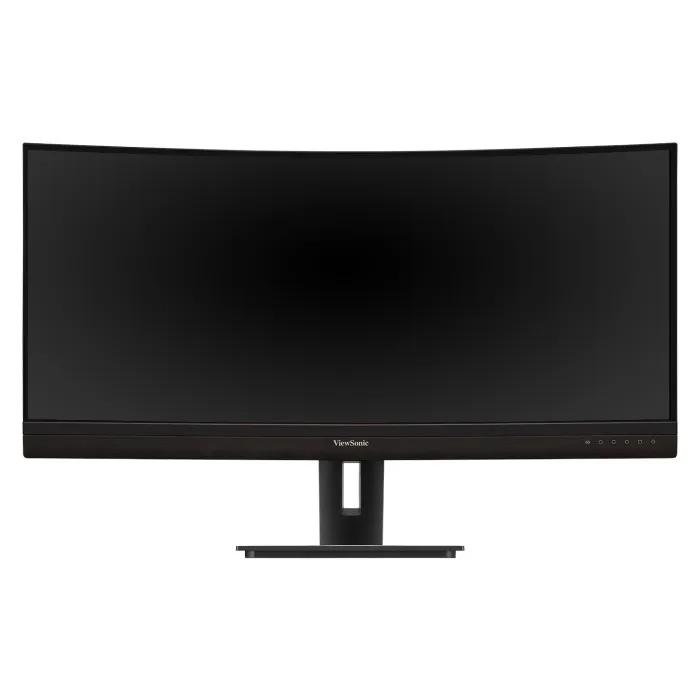 Front view of ViewSonic VG3456C curved ultrawide monitor with widescreen display