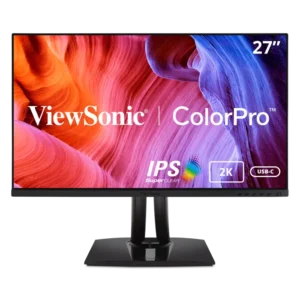 Front view of ViewSonic VP2756-2K professional monitor with color-accurate display