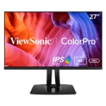 Front view of ViewSonic VP2756-4K professional monitor with Ultra HD display