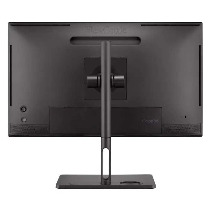 Back view of VP2776T-4K monitor showing stand and rear ports