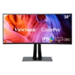Front view of ViewSonic VP3881A ultrawide curved professional monitor