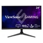 Front view of ViewSonic VX2418C curved gaming monitor with immersive screen