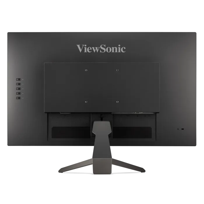 Back view of ViewSonic VX2467-MHD monitor showing rear casing and input ports