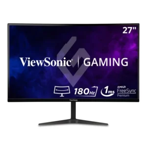 Front view of VX2718-2KPC-MHD curved 2K gaming monitor