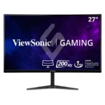 Front view of ViewSonic VX2718-PC-MHD curved gaming monitor with immersive display