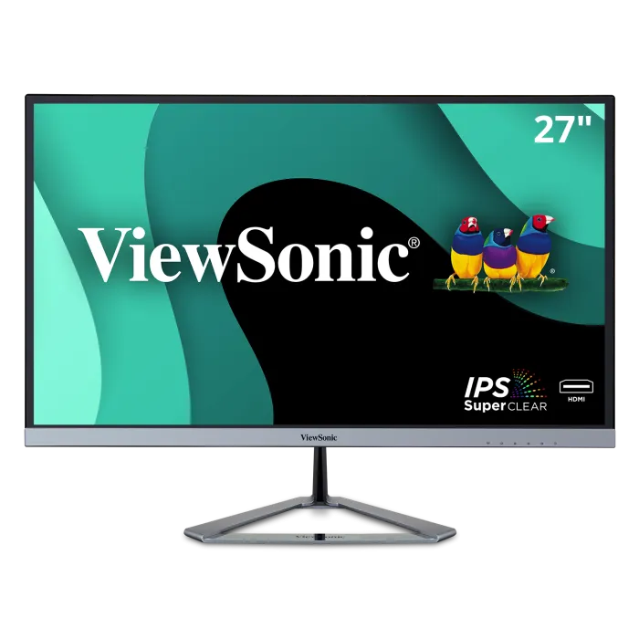 Front view of VX2776-SMHD frameless monitor
