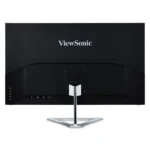 Back view of ViewSonic VX3276-2K-MHD monitor showing slim rear panel and ports