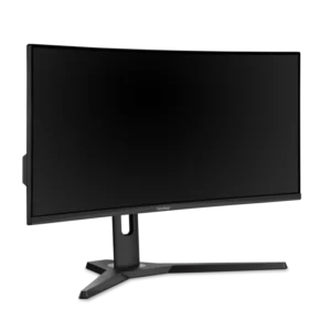 Front view of ViewSonic VX3418-2KPC curved gaming monitor with ultrawide screen