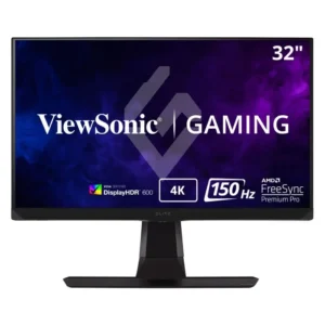 Front view of ViewSonic XG320U gaming monitor with 4K UHD display