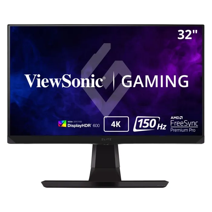 Front view of ViewSonic XG320U gaming monitor with 4K UHD display