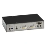 Black Box ACR1002A-T ServSwitch Agility back view showing dual CATx/SFP link interfaces and power connection