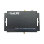 Black Box AEMEX-HDMI-R2 HDMI extender front view with HDMI input port and LED status indicators for extension over CATx cable
