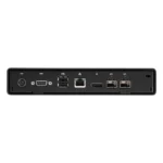 EMD4000R extender back view showing power connection and signal inputs