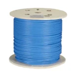 Black Box EVNSL0601A-1000 CAT6 bulk cable side view showing spool depth for storage and deployment