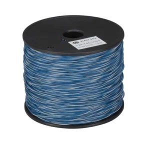 Black Box EYN7001BL-1000 bulk cable front view showing 1000-foot spool with blue Category cable