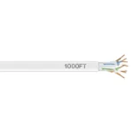 Black Box EYN874A-PB-1000 CAT6 bulk cable front view showing 1000-foot spool with plenum-rated cable