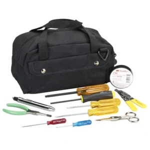 Black Box FT815A-R2 fiber optic test equipment front view with LCD display and test ports for fiber certification