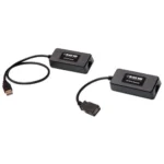 Black Box IC101A USB extender front view with USB ports for device extension over CATx cable