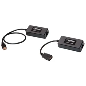 Black Box IC101A USB extender front view with USB ports for device extension over CATx cable