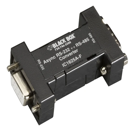 Black Box IC1625A-F fiber optic USB extender front view with USB ports and fiber optic connector for long-distance USB extension