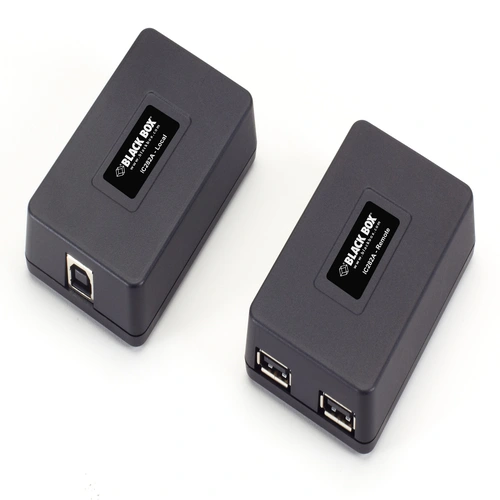 Black Box IC282A USB extender front view with USB ports for device extension
