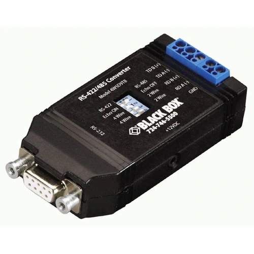 Black Box IC820A USB extender front view with USB ports for extension over CATx cable