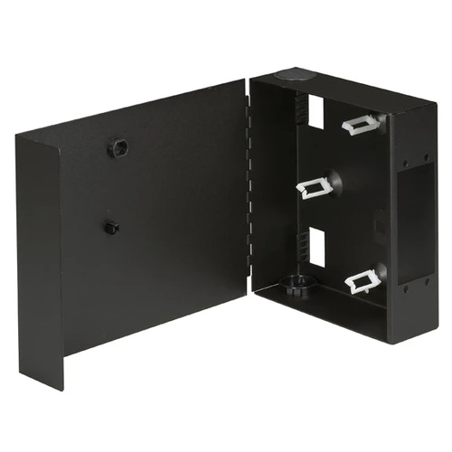Black Box JPM400A-R2 rackmount fiber enclosure back view with cable management features