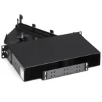 Black Box JPM407A-R5 rackmount fiber enclosure back view with cable management and rear access