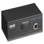 Black Box Freedom II KV0081A KM switch front view with eight channel selection buttons, LED port indicators, and compact desktop design for Glide and Switch mouse cursor switching