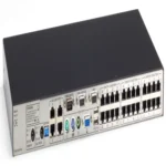 KV0424A-R2 KVM switch back view showing server interface ports and power supply