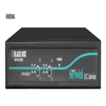 Black Box KV9204A KVM switch front view with 4 port selection buttons and LED indicators