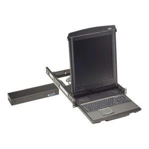 KVT517A-8UV KVM extender front view with video and USB interface ports