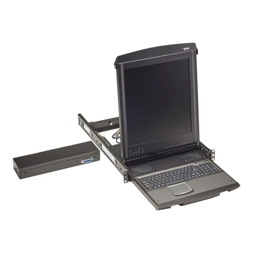 KVT517A-8UV KVM extender front view with video and USB interface ports