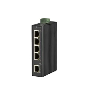 Black Box LBH120A-H Ethernet switch front view with 8 PoE+ Gigabit Ethernet ports and LED status indicators