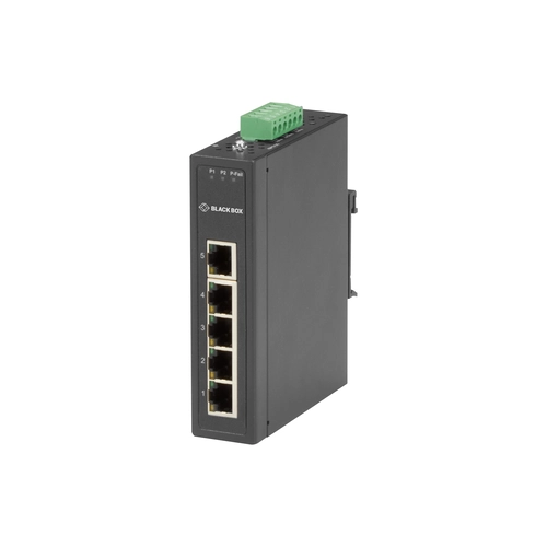 Black Box LBH3050A Ethernet switch front view with Gigabit Ethernet ports and LED status indicators