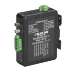 Black Box MED101A Ethernet extender front view with RJ45 Ethernet port and VDSL2 interface for extension over twisted pair